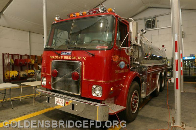 Tanker 1-1987 Volvo/White 3500 Gallon Tank and 1000GPM Pump. Retired in 2014.