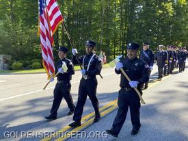 The GBFD Color Guard led the way.