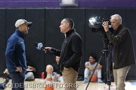  Lt. Saurabh Mehta being interviewed by Ch. 7 news reporter Marcus Solis.